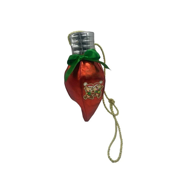 Disney Christmas Bulb Bag Chip&Dale Epcot International Festival Of The Holidays - Picture 1 of 16